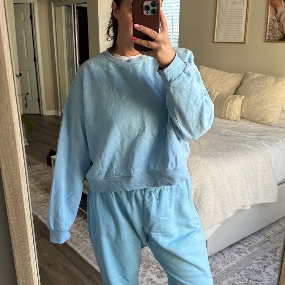 H&M Light Blue Sweats Set